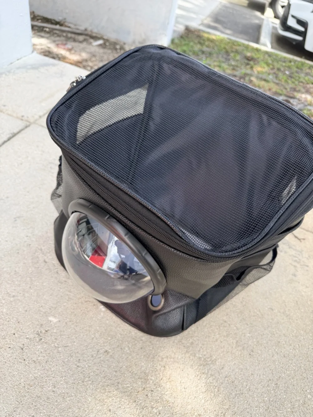 Black Pet Backpack Carrier with Bubble Window -‎ Comfortable Travel Carrier